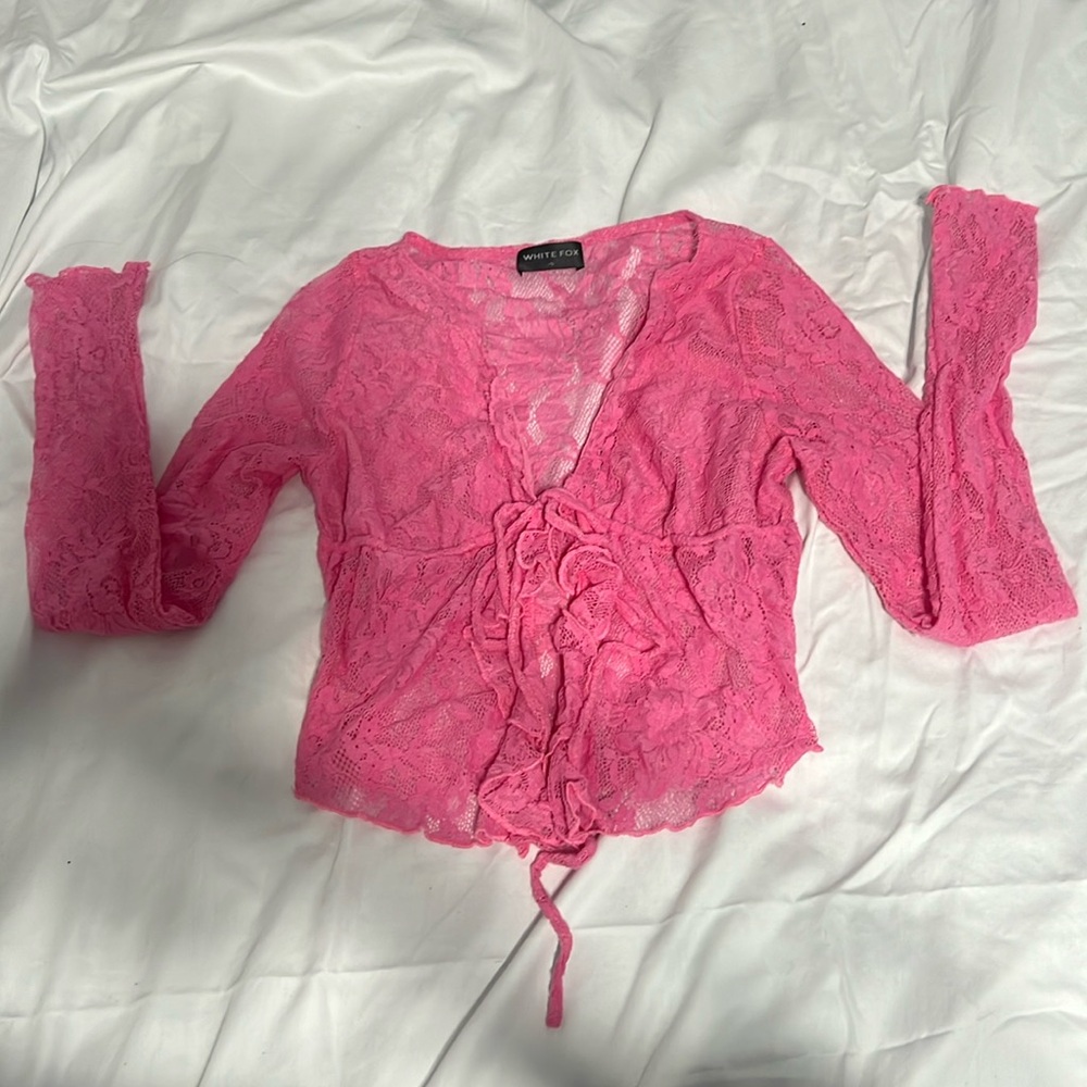 WhiteFox Pink Laced Shirt